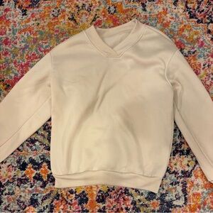 Joocy Babi Cream V-Neck sweatshirt